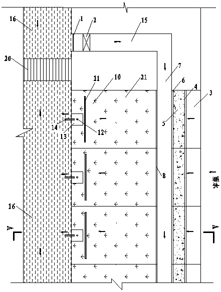 Unpowered riverside water ecology conservation and purifying system