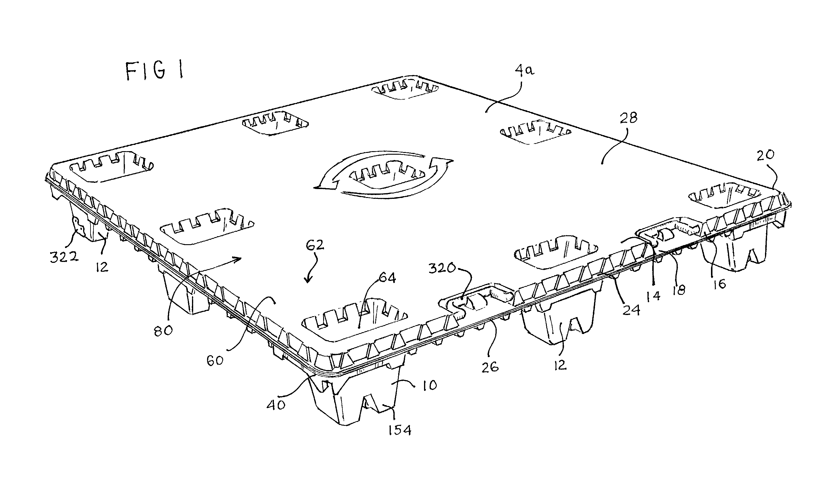 Thermoformed platform