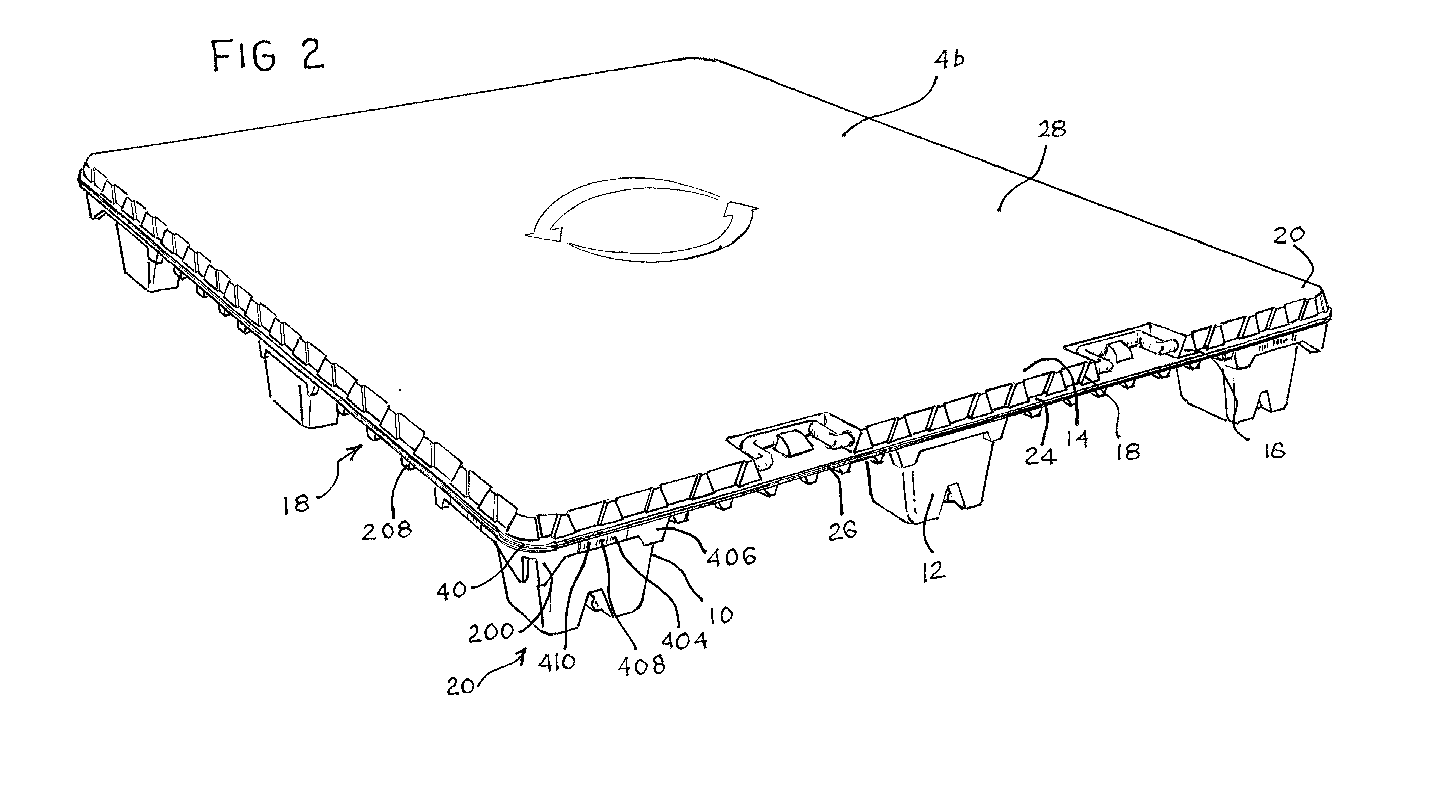 Thermoformed platform