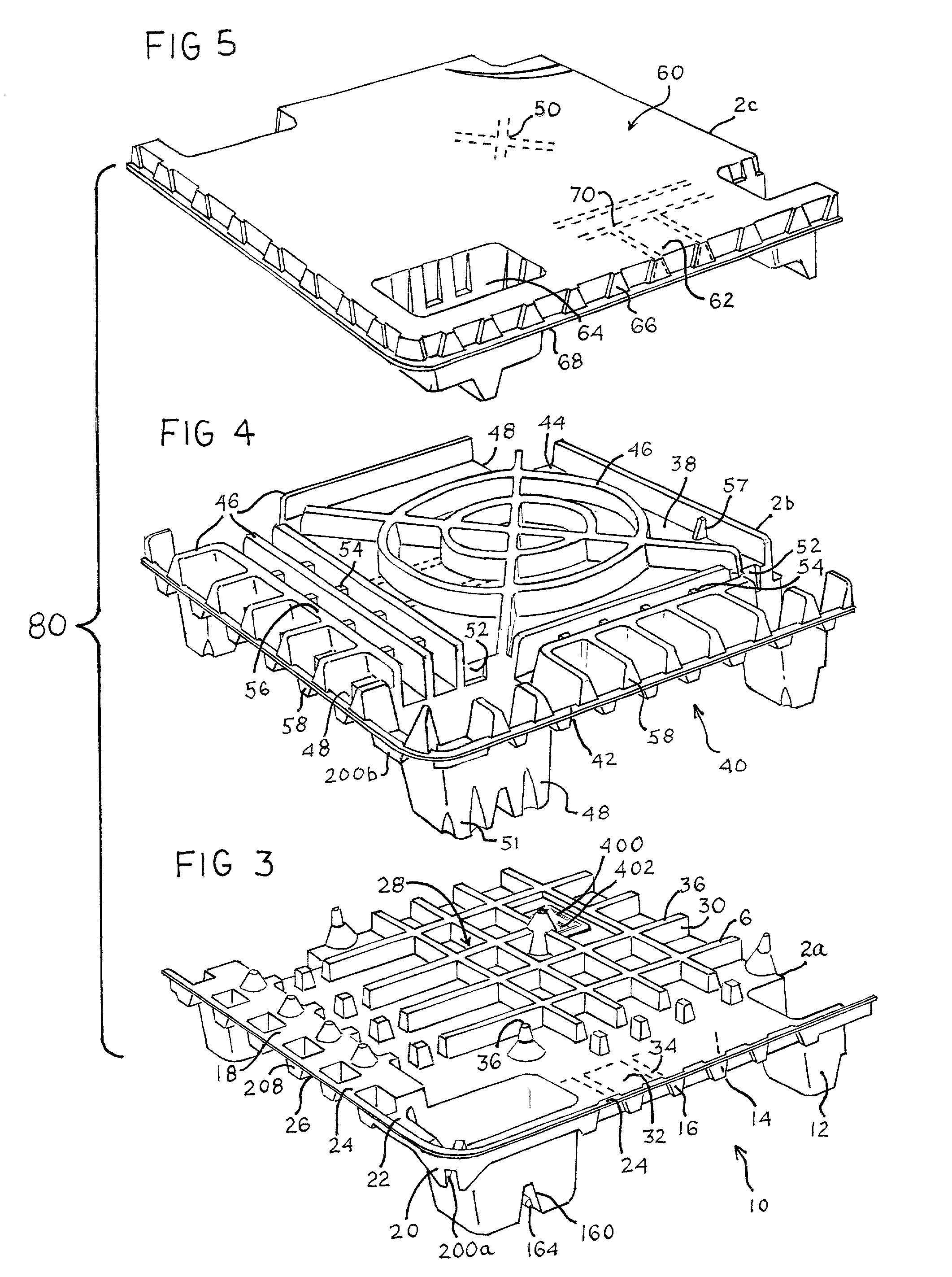 Thermoformed platform