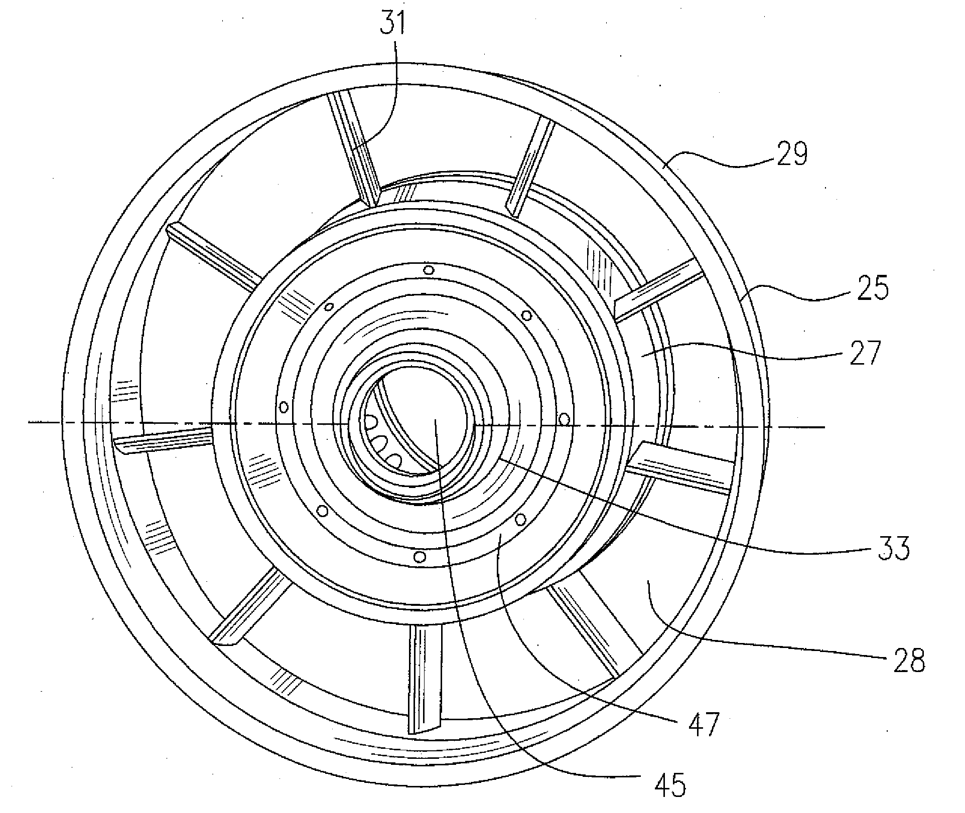 Structural reinforcement strut for gas turbine case