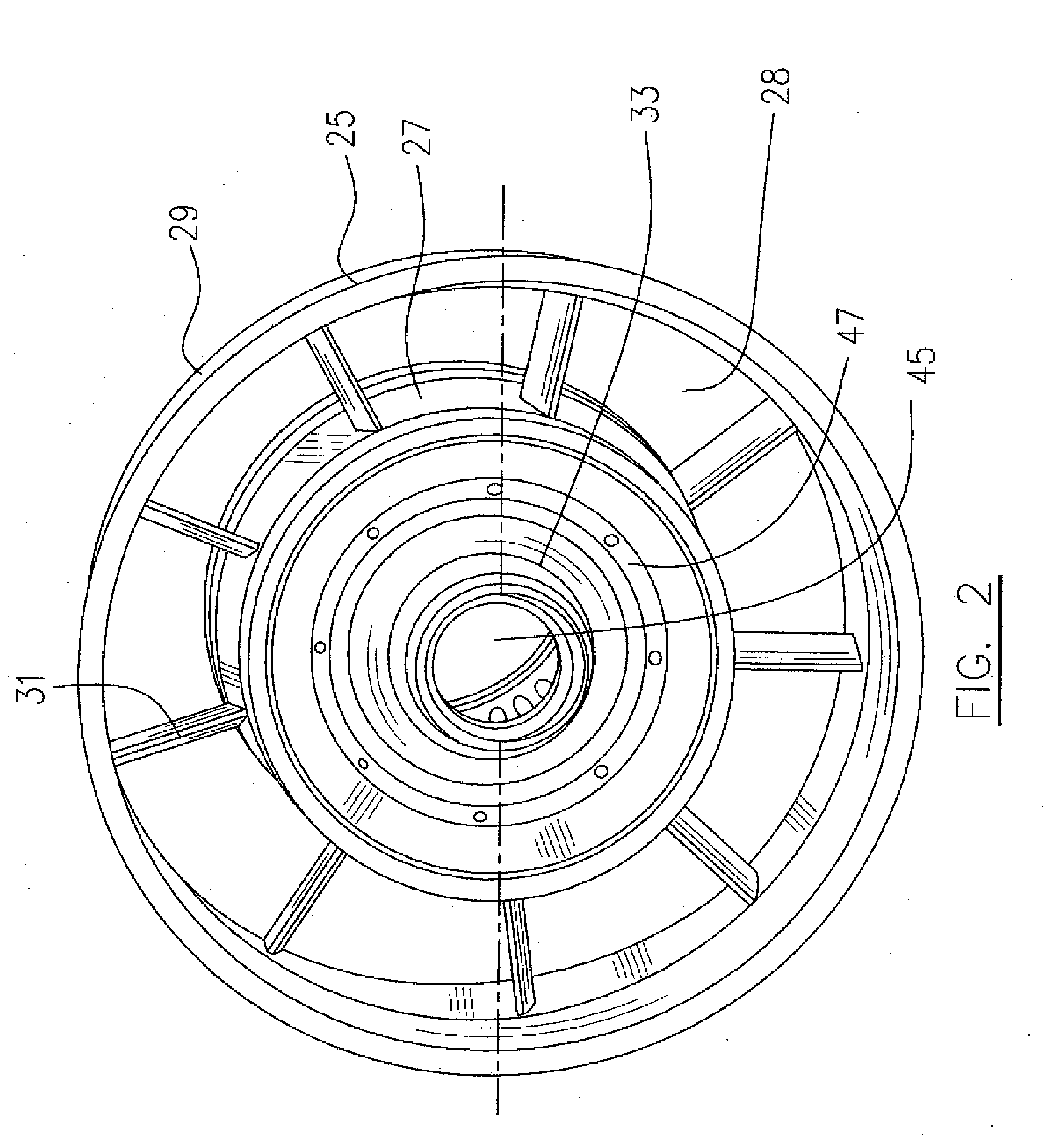 Structural reinforcement strut for gas turbine case