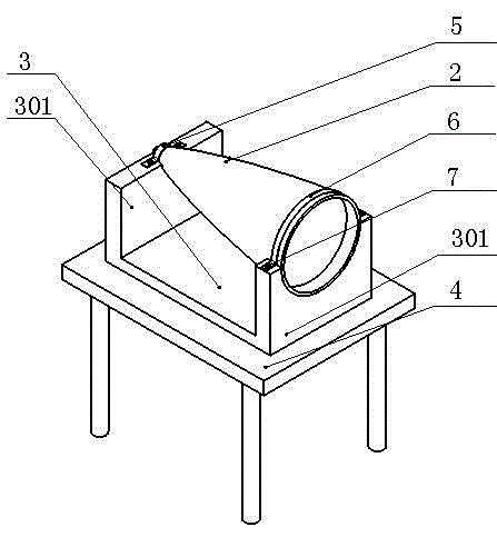 Device and method for manually measuring normal thickness of large cavity deep radome