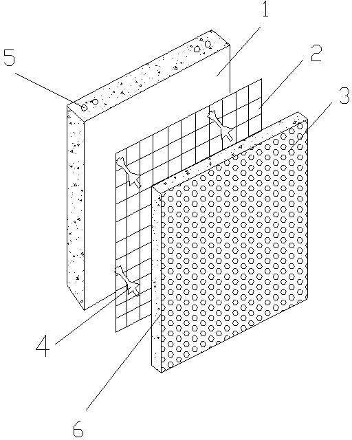 Manufacturing method for rinsing exposed aggregate colorful concrete external-hung wallboard