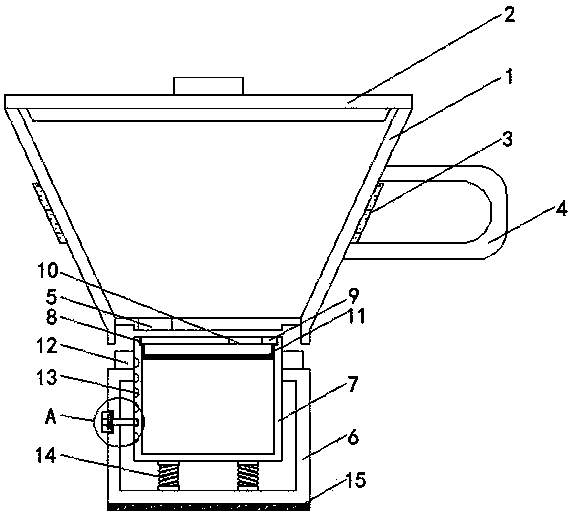 Silver cup facilitating tea making