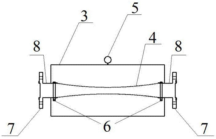 Novel air bag type water hammer protection device used in water supply pipeline