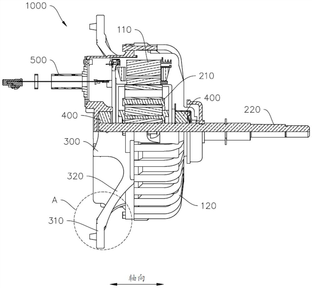 Motor and electrical equipment