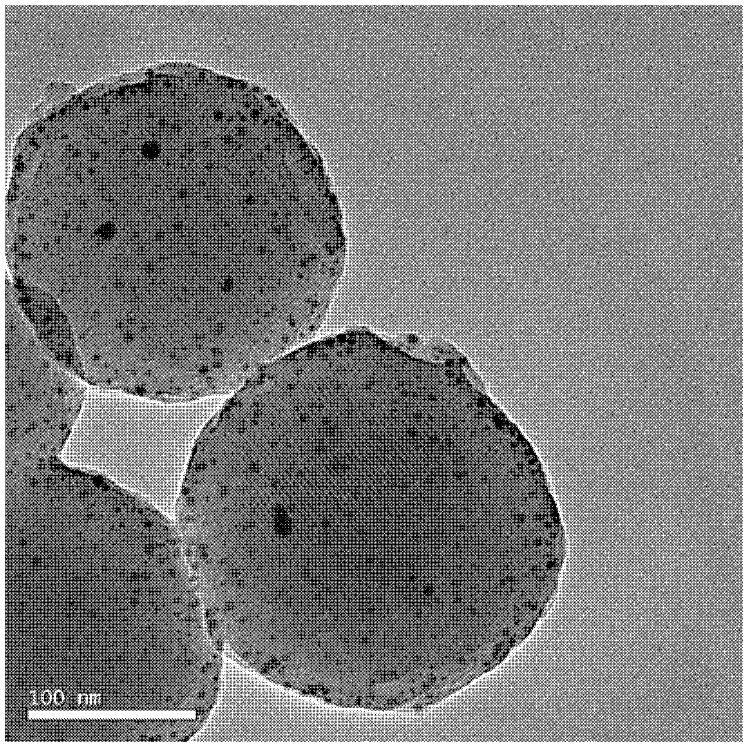 Method for preparing antibacterial powder loaded with monodisperse silver nanometer mesoporous silica