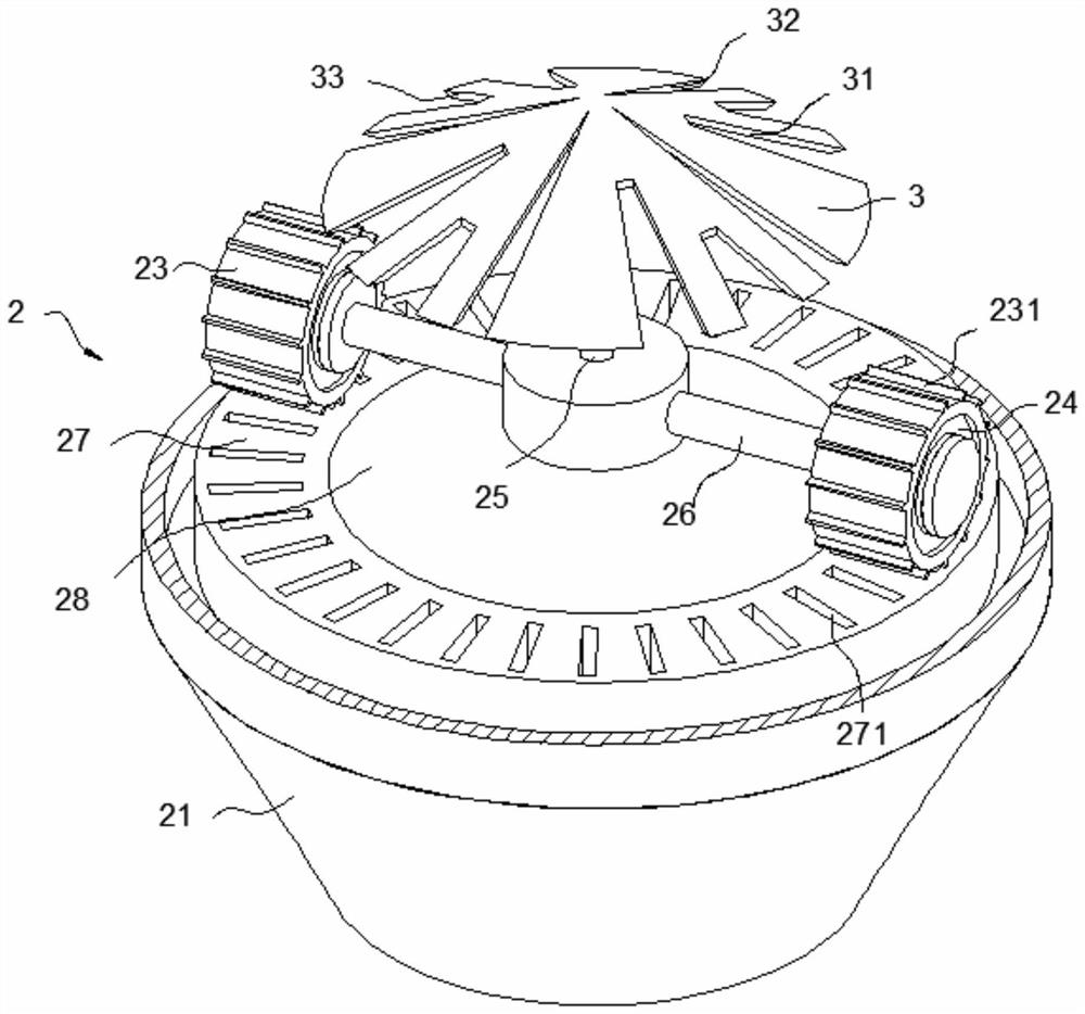 A biomass particle fuel pulverizing device with pressing function