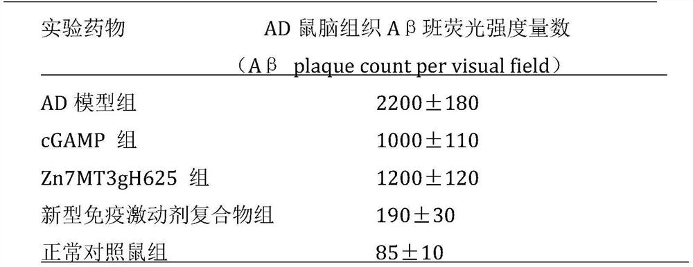 Composition of novel immune agonist compound and application of novel immune agonist compound in preparation of drugs for preventing and treating Alzheimer's disease