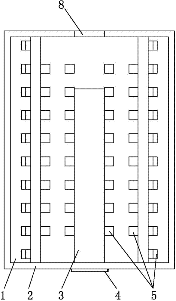 Heated brick bed type floor heating structure