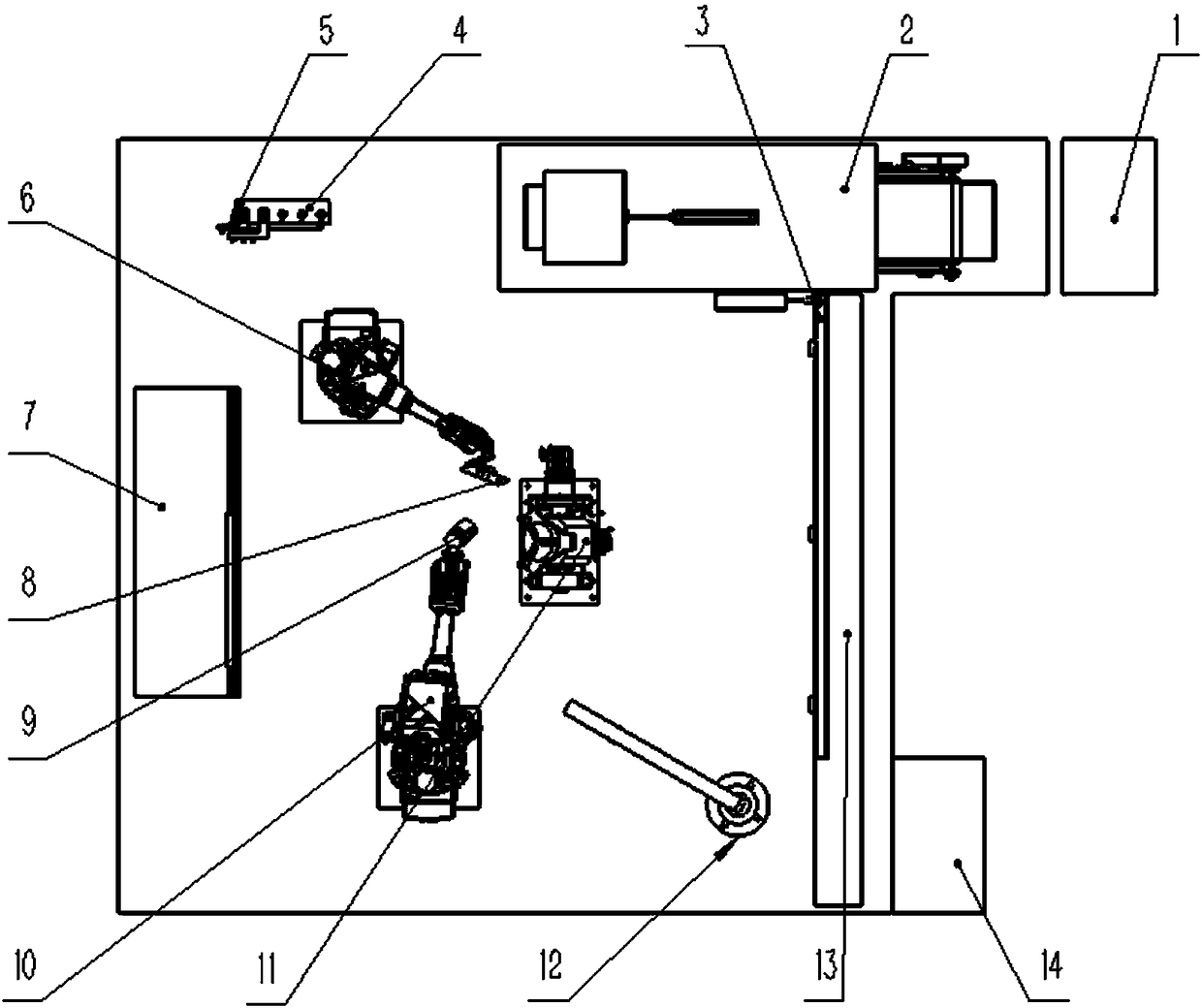 Digital ray automatic detecting system and method for detecting wheel parts