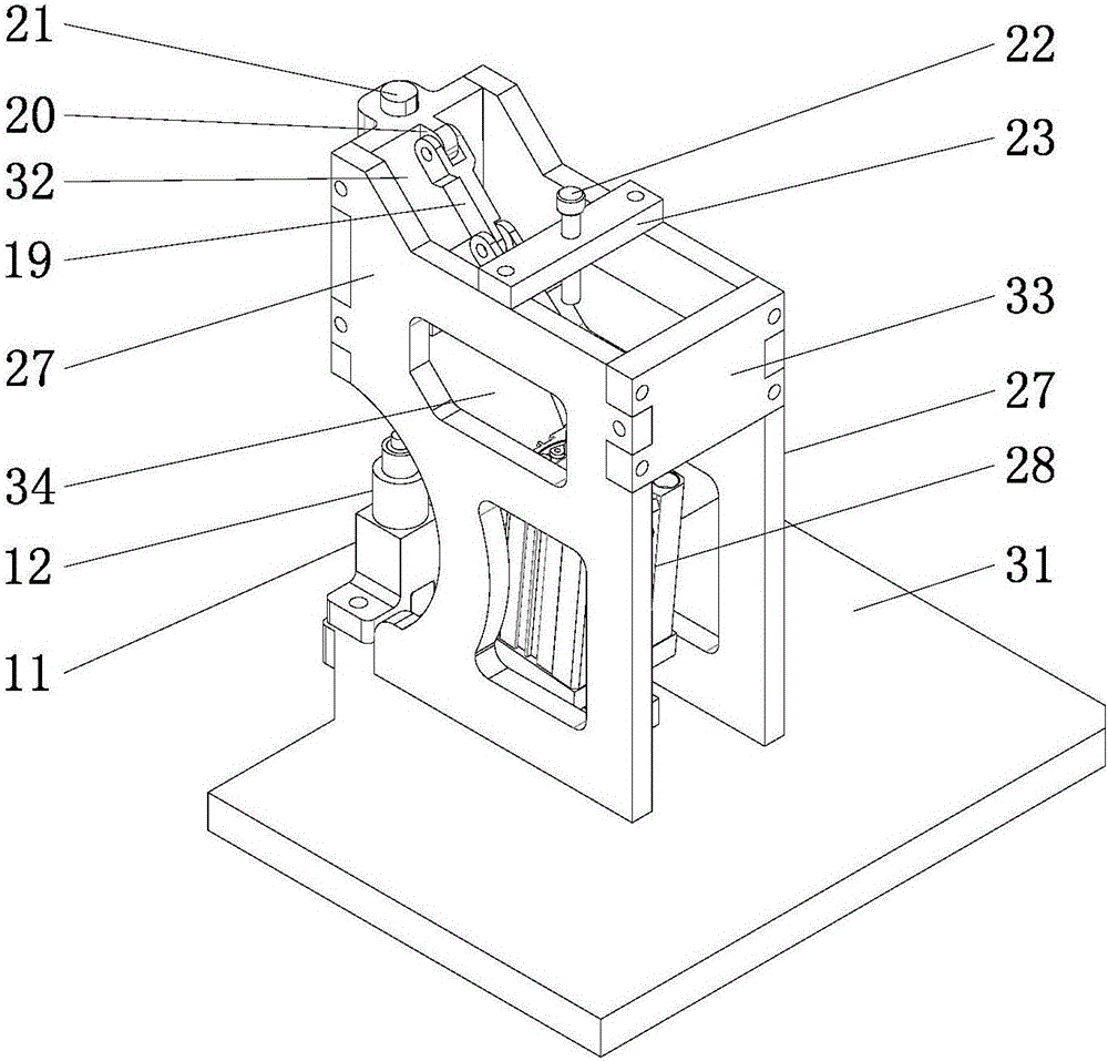 Pneumatic clamping device for workpiece