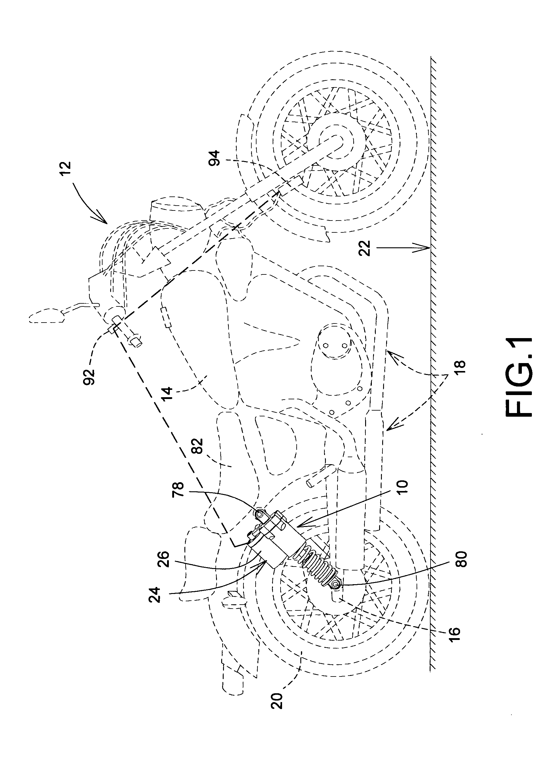 Vehicle height adjustment suspension device