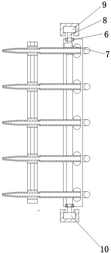 Fire-fighting crown block spraying device