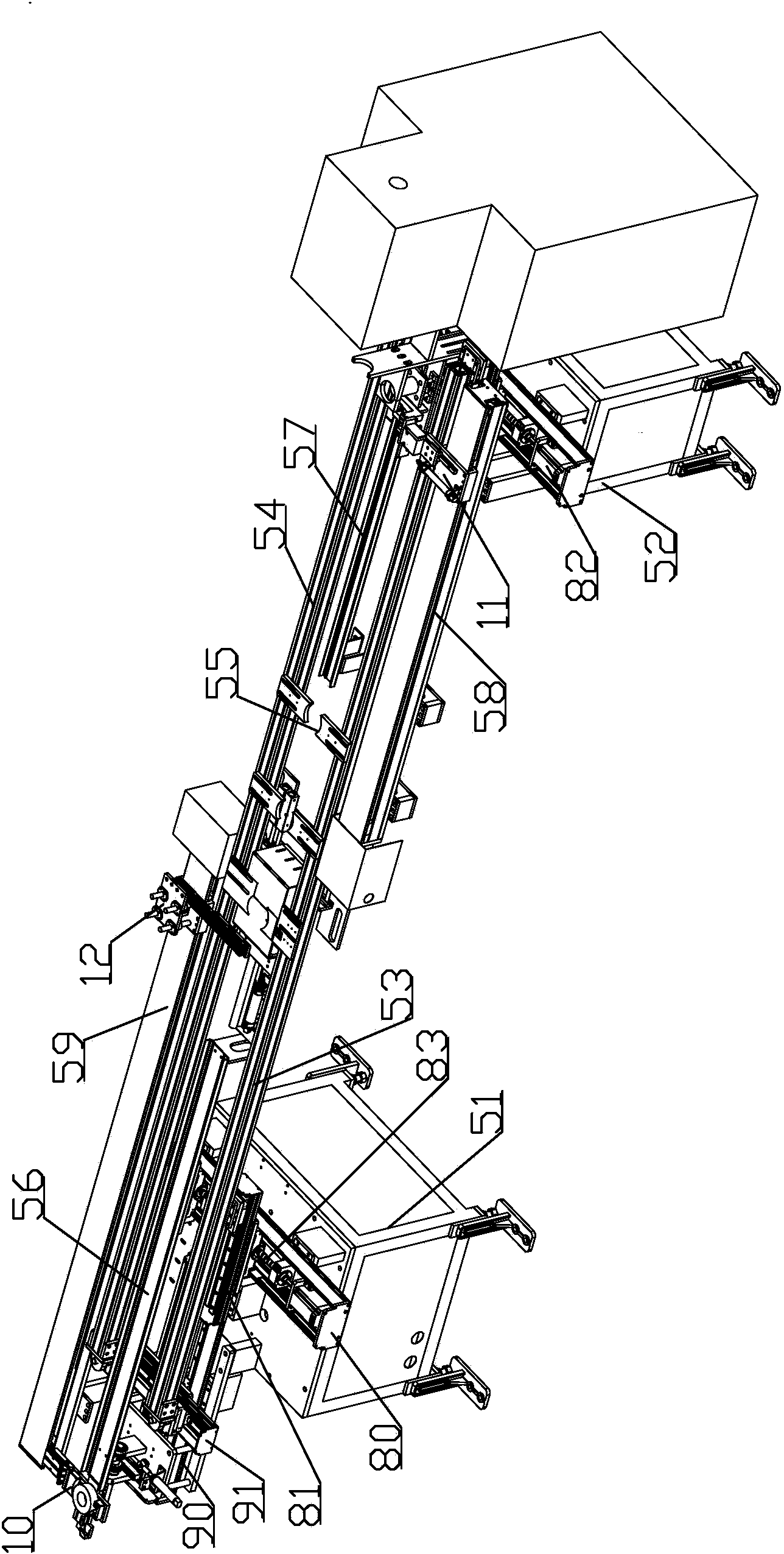 Full-automatic bearing ring forging line