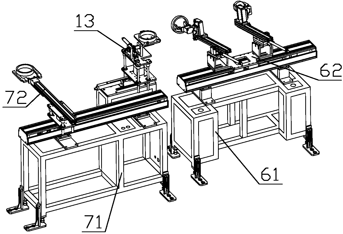 Full-automatic bearing ring forging line