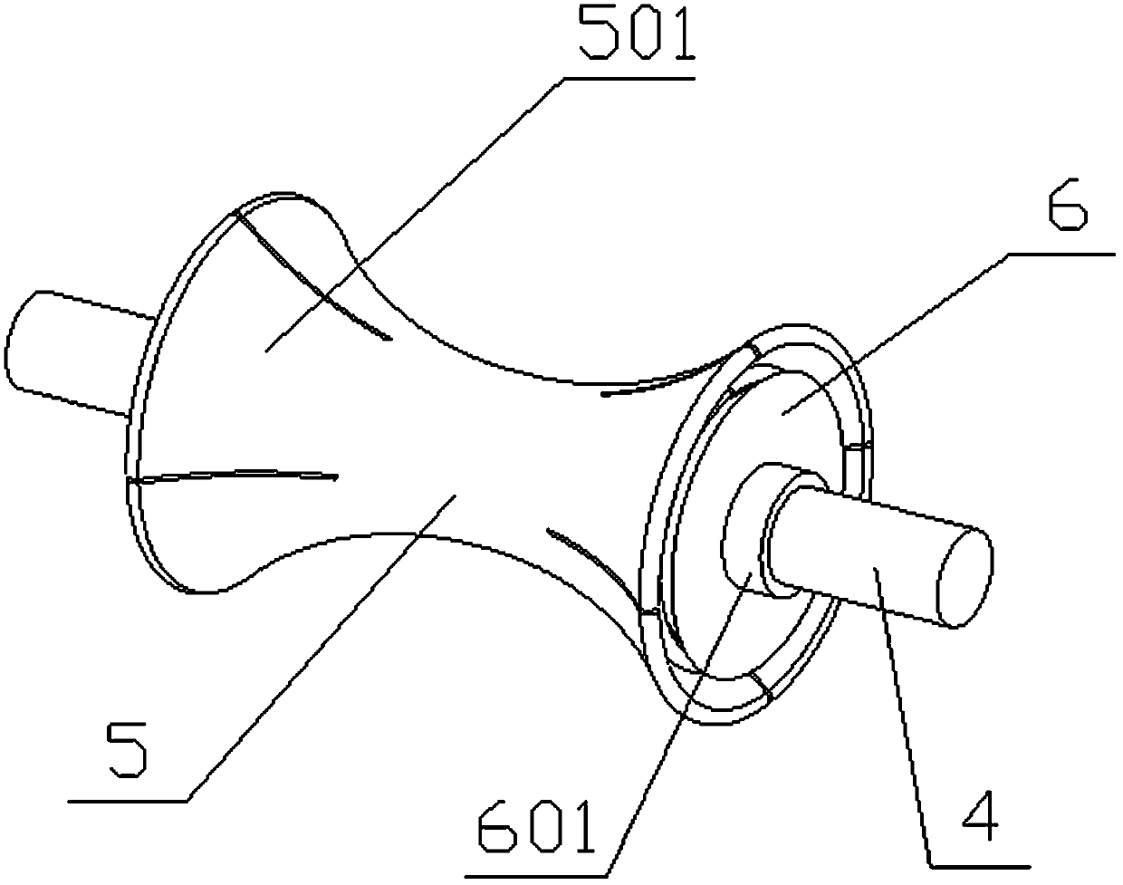 Pipeline conveying device in limited work space