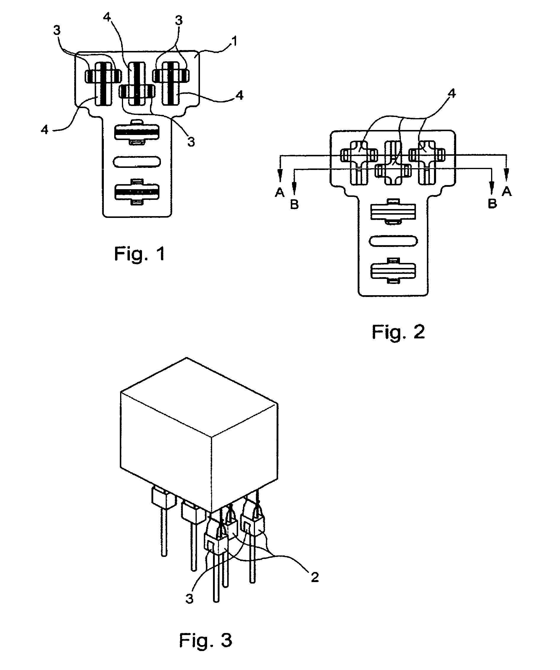 Socket used to house female plugs and micro-relays