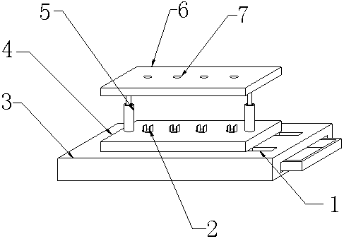 Easy-to-move demonstration test tube rack for biological experiment teaching