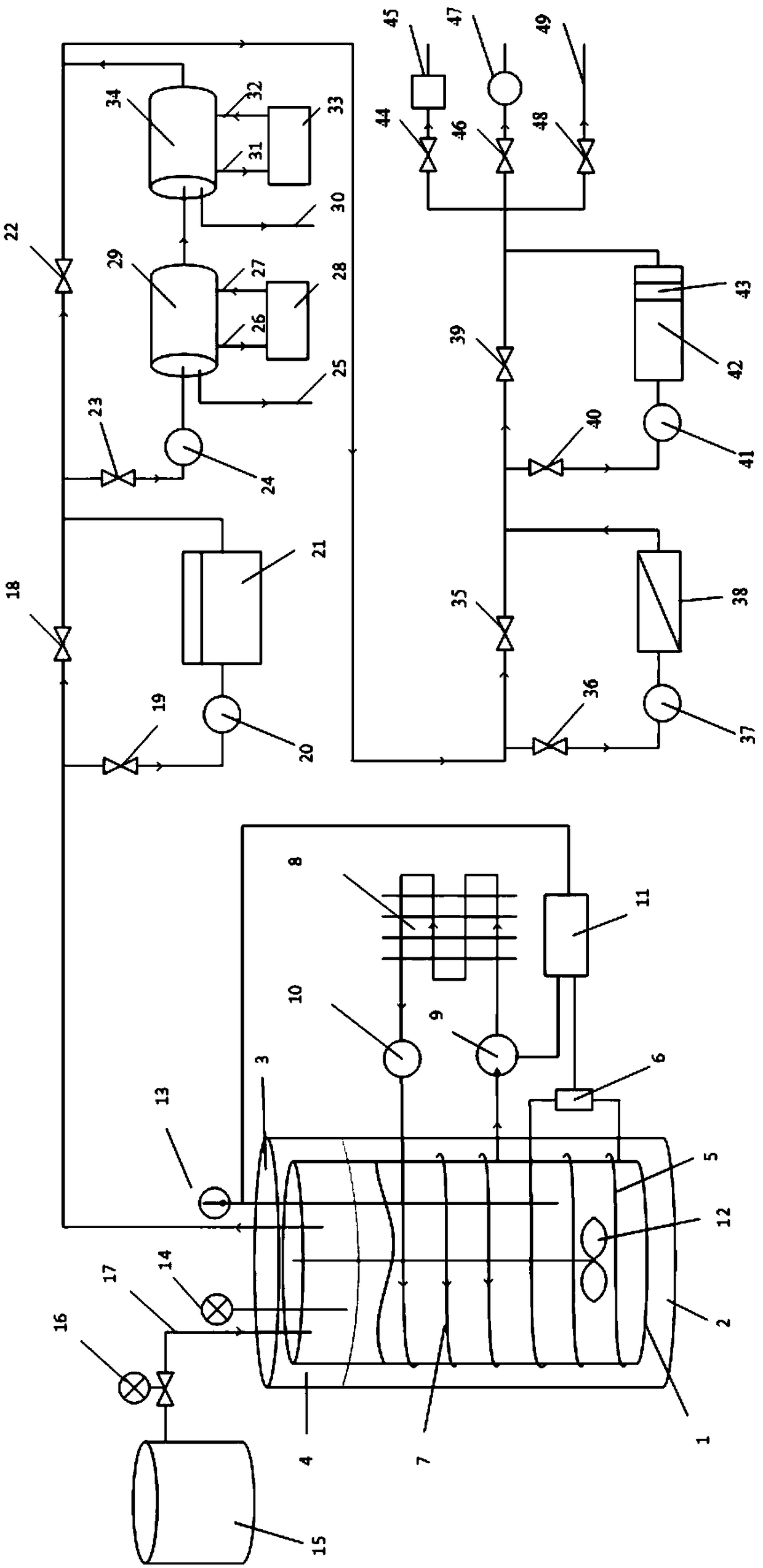 Organic liquid volatilizing and treating device with controllable conditions