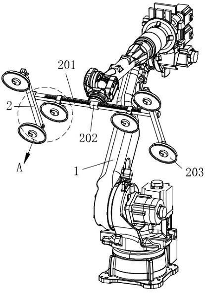 Wood carrying manipulator with protection function