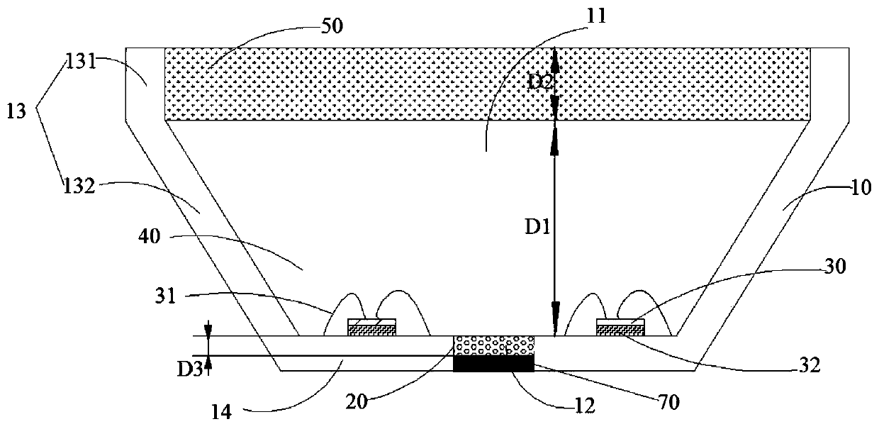 Light-emitting diode device and light-emitting device