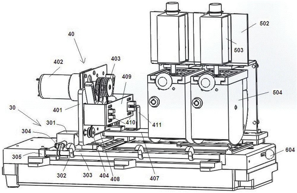 Stamping module for stamp control device