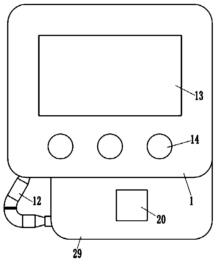 A wall-mounted charging pile with improved structure