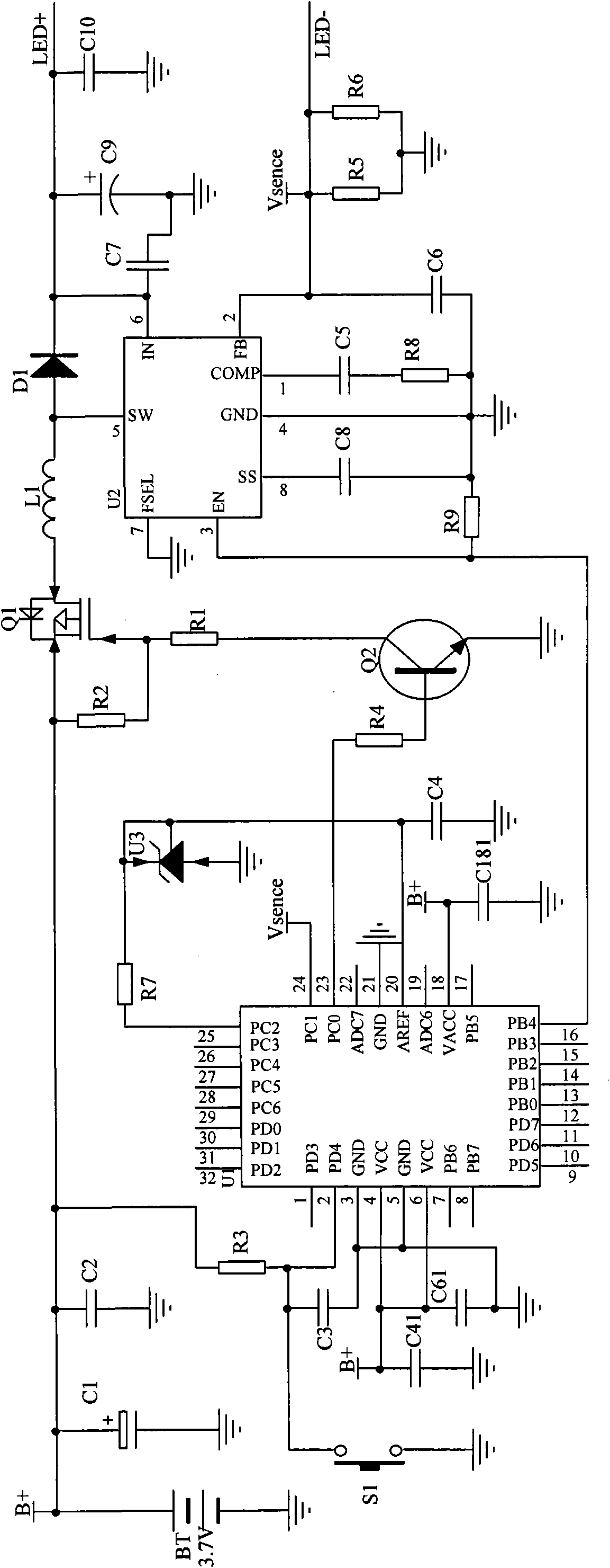 LED drive control circuit