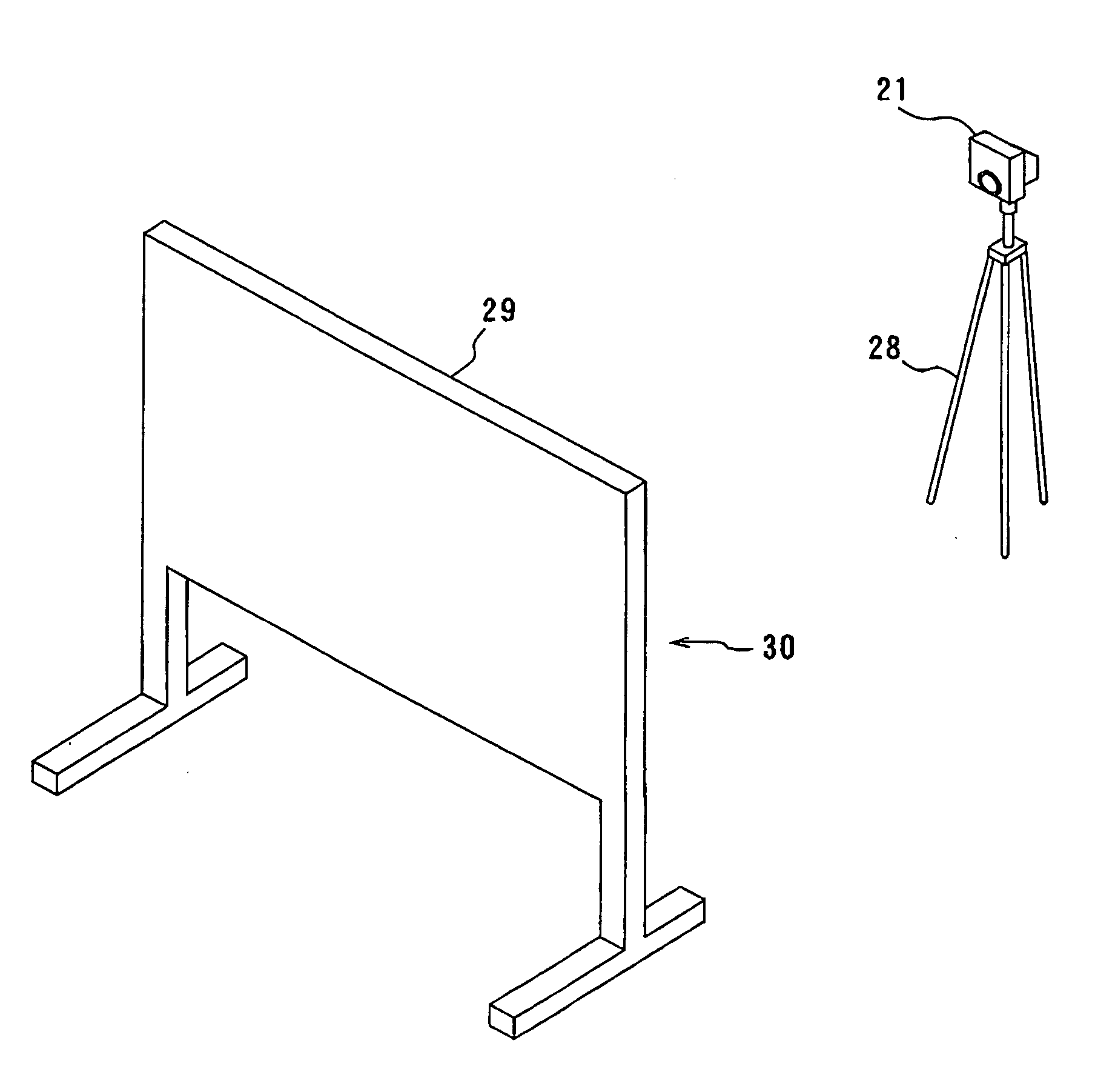 Calibration camera device and calibration system