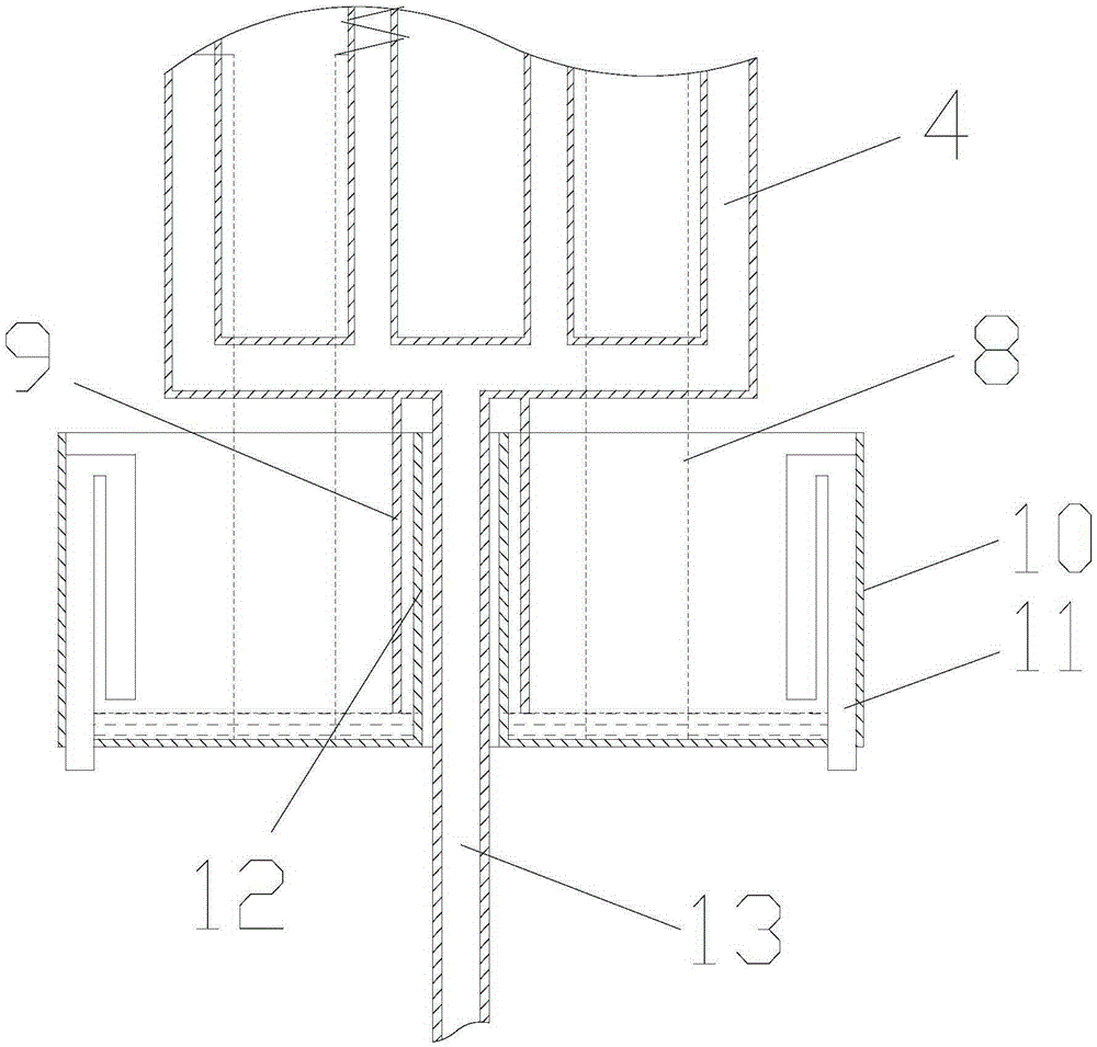 A tube shell vertical anti-fouling falling film absorption device