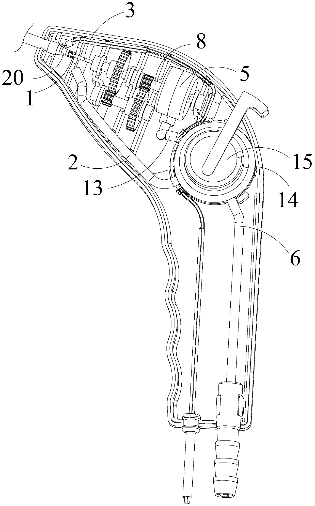 Negative-pressure adsorption mechanism with rotary inner tube and bipolar electrocoagulator using negative-pressure adsorption mechanism