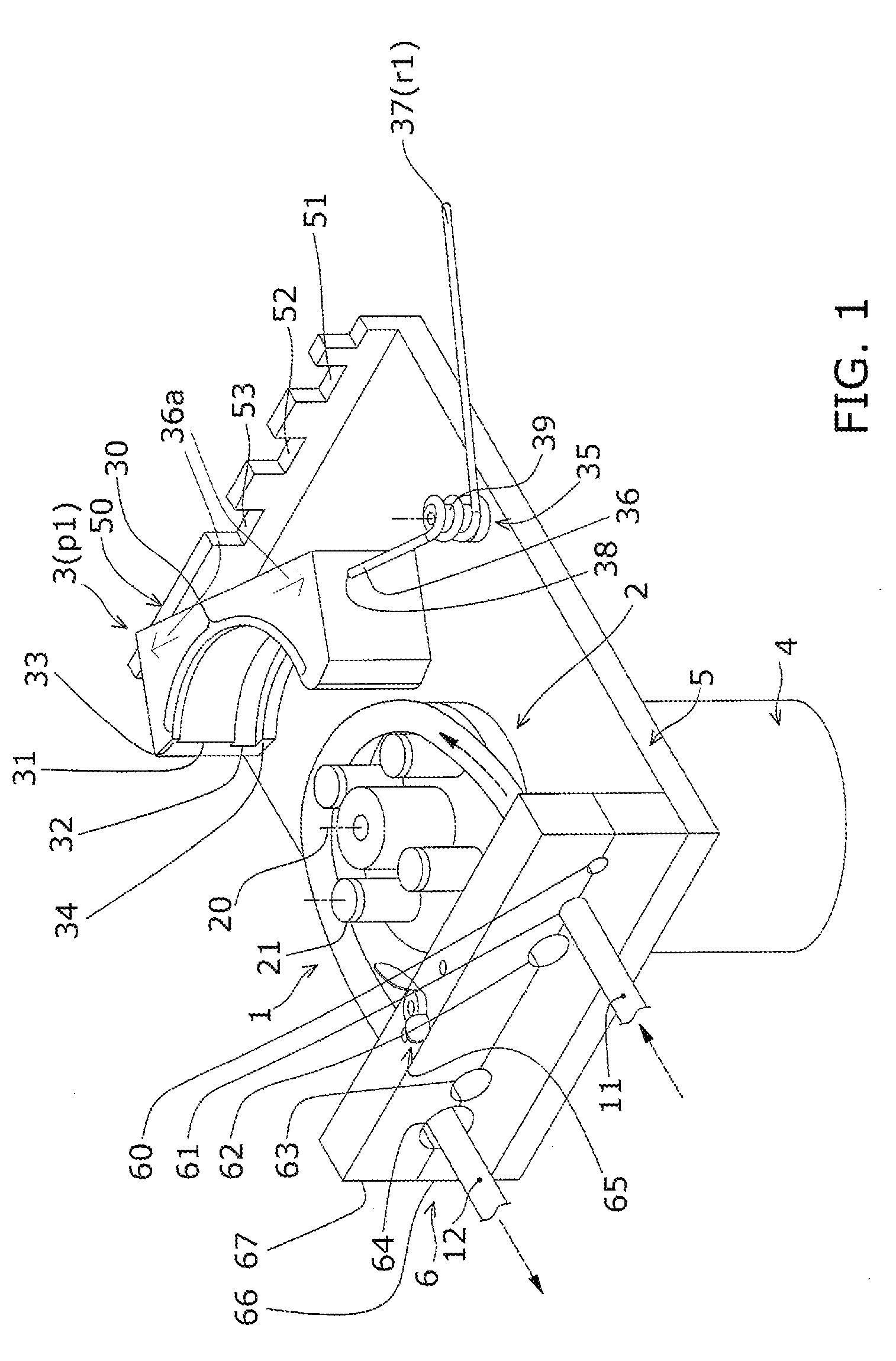 Tube loading assembly for peristaltic pump