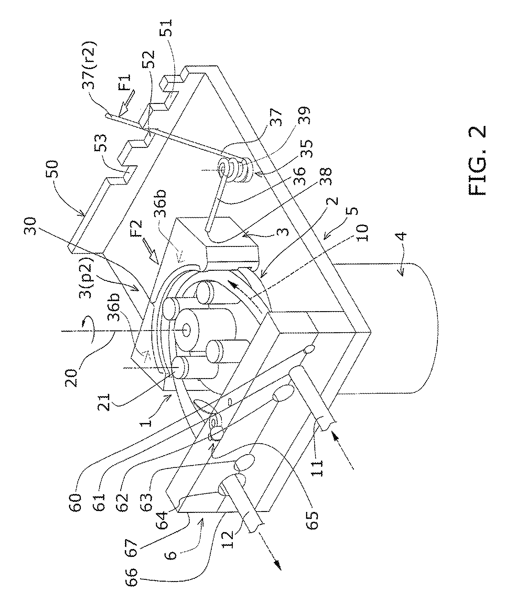 Tube loading assembly for peristaltic pump