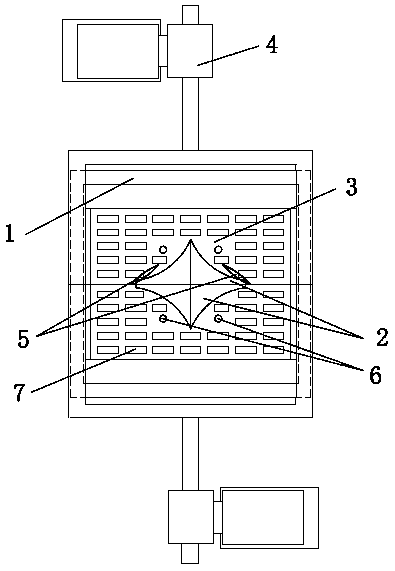 Oil field oil sludge woven bag breaking device