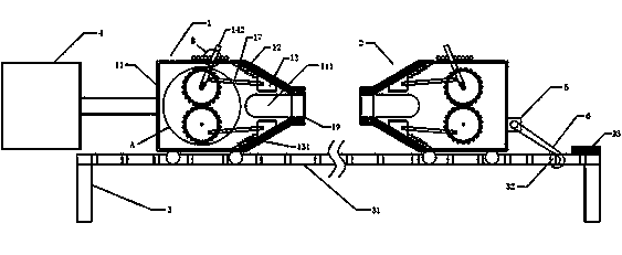 Aluminum profile straightening device