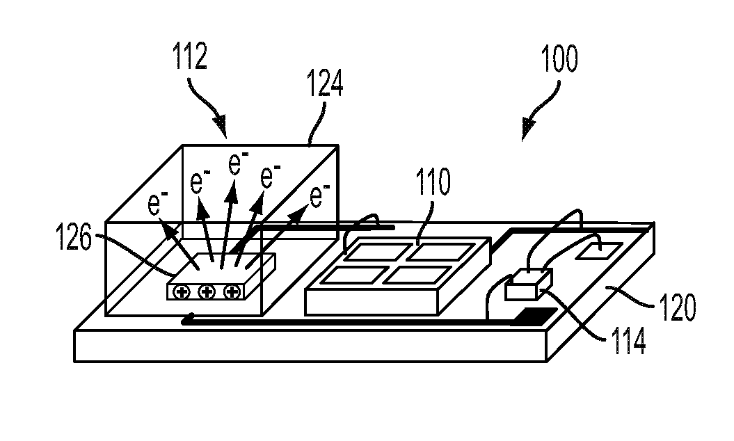 Self-powered environmental sensor with wake-up circuitry