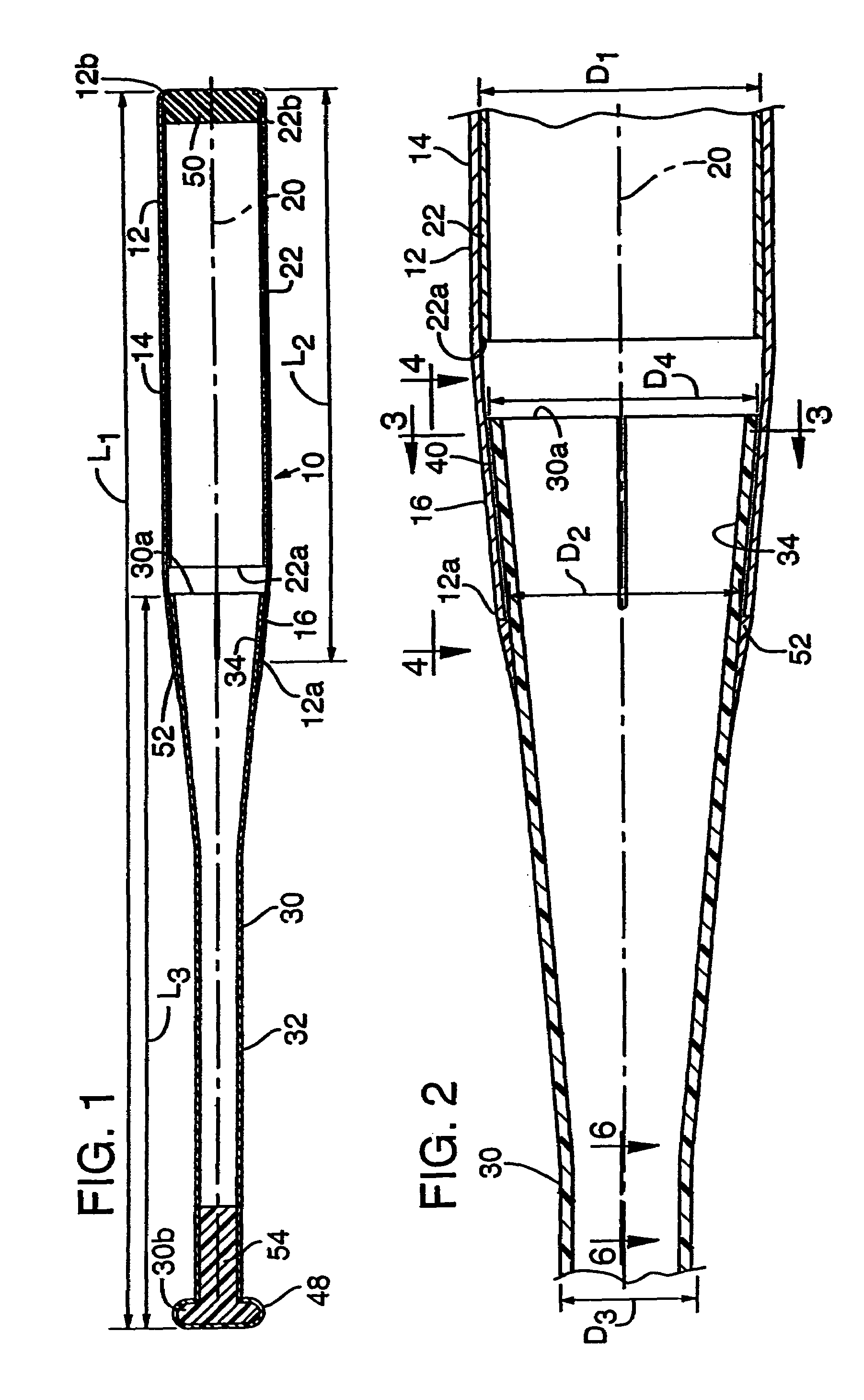 Bat having a flexible handle