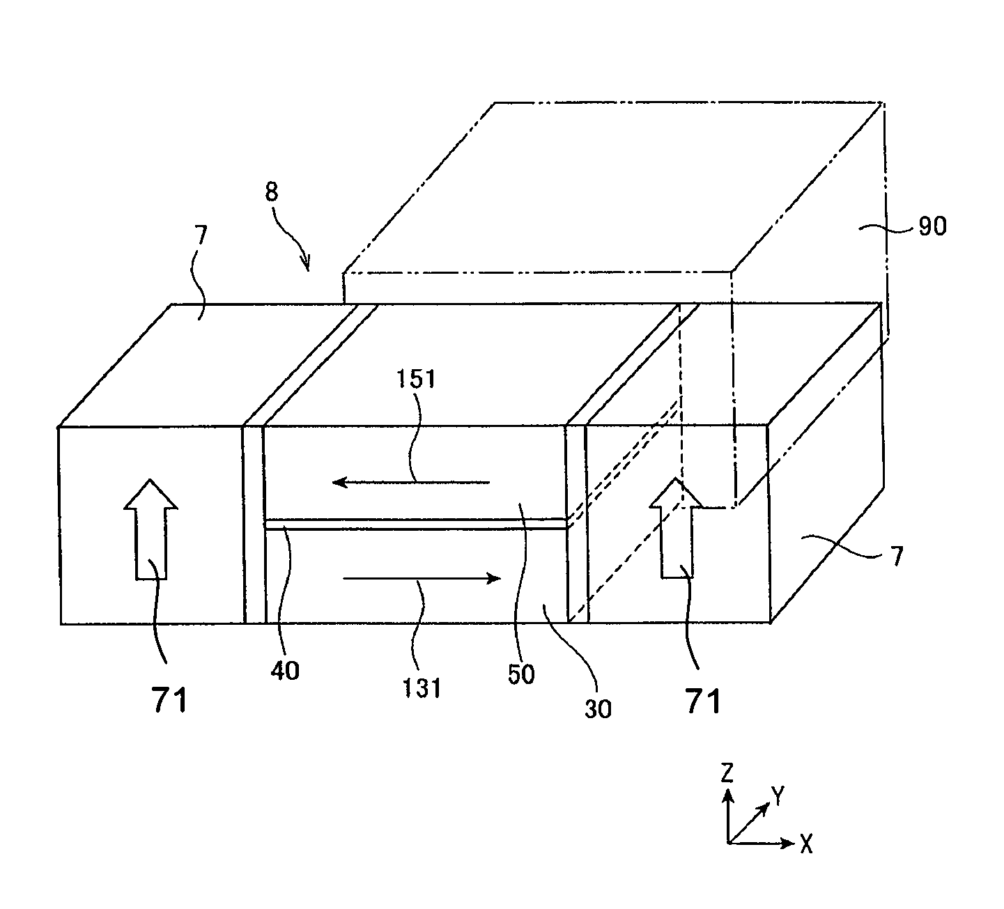 Magnetoresistive effect element in CPP structure and magnetic disk device