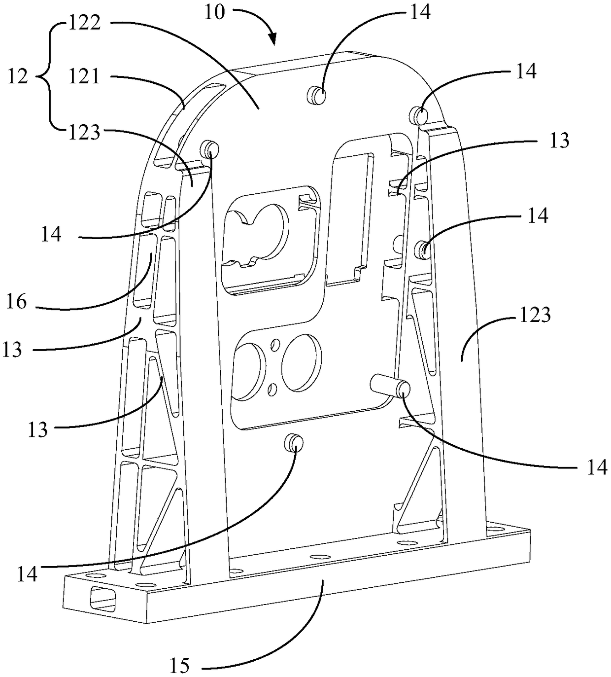 Profile support, battery pack and vehicle