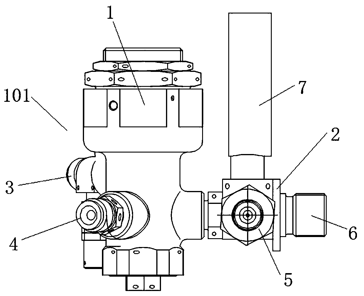 Gas cylinder valve and gas cylinder assembly