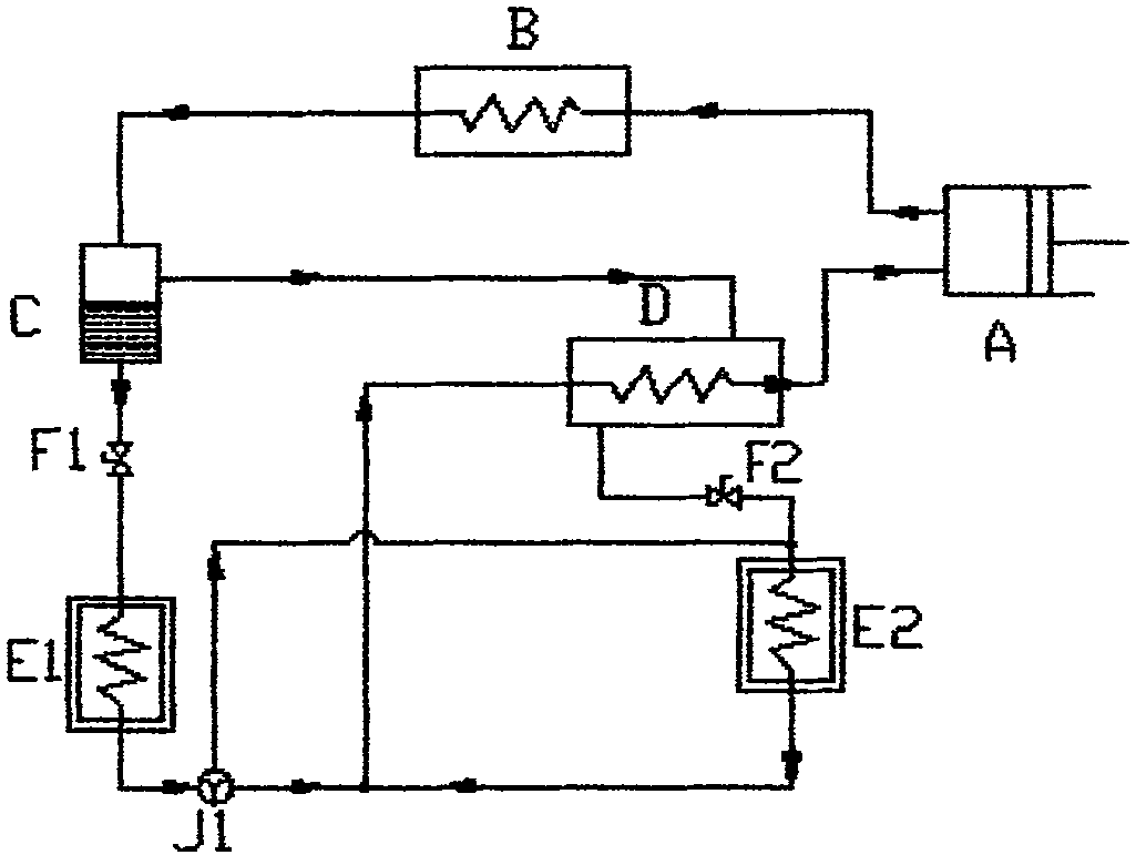 Operation method for multi-temperature refrigerating machine with variable evaporating temperature