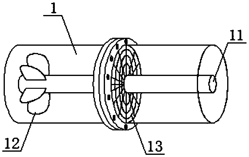 A sewage filtration treatment device