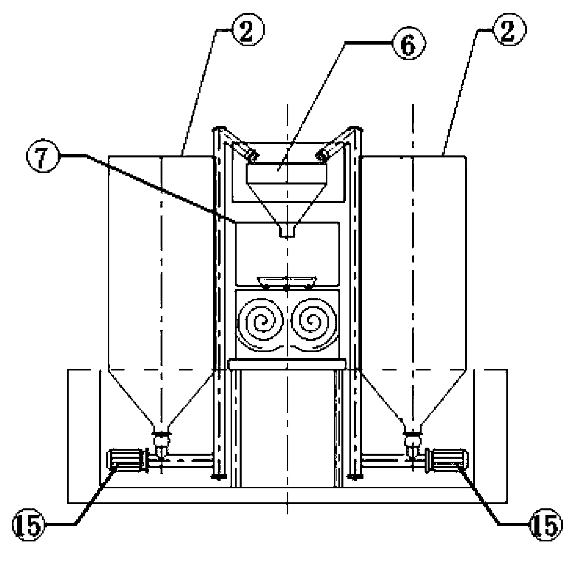 Waterborne mobile concrete stirring boat in inland waterway