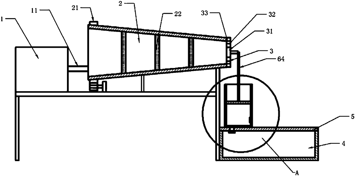 Sewage filtering device