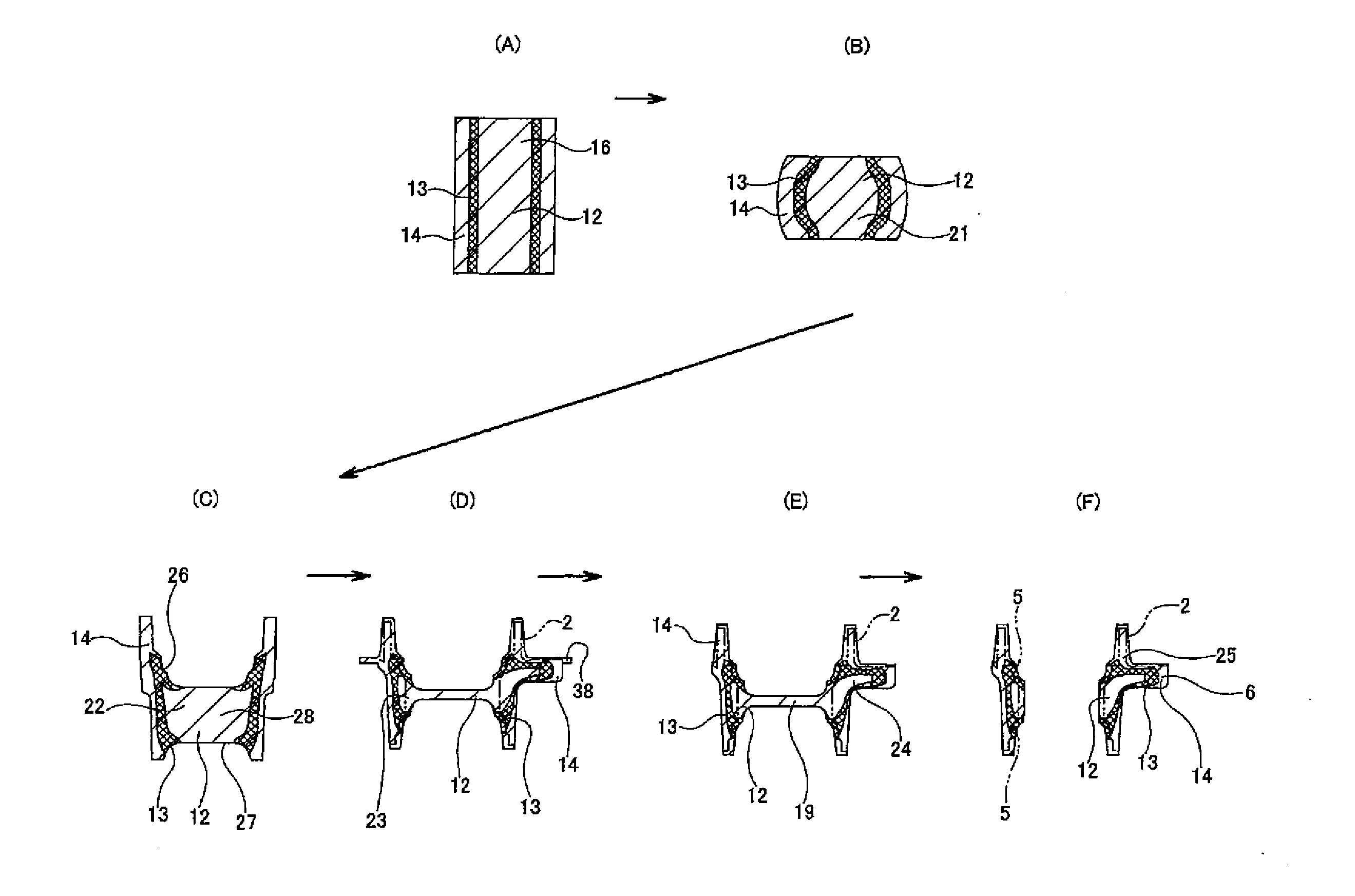 Method for manufacturing a bearing ring member