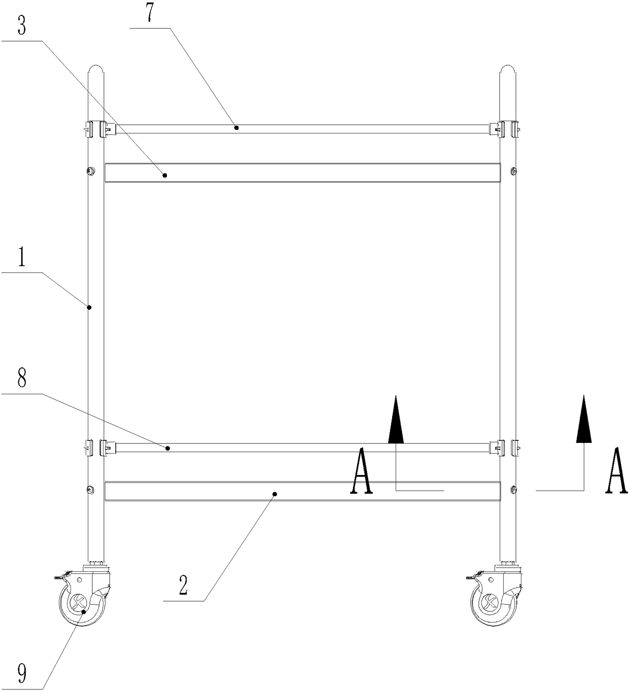 Assembled medical cart