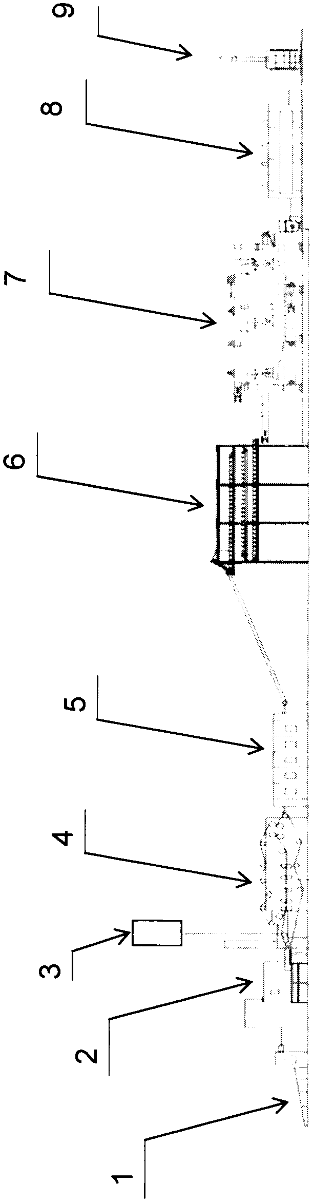 Environment-friendly continuous production integrated device and process for degreasing cotton