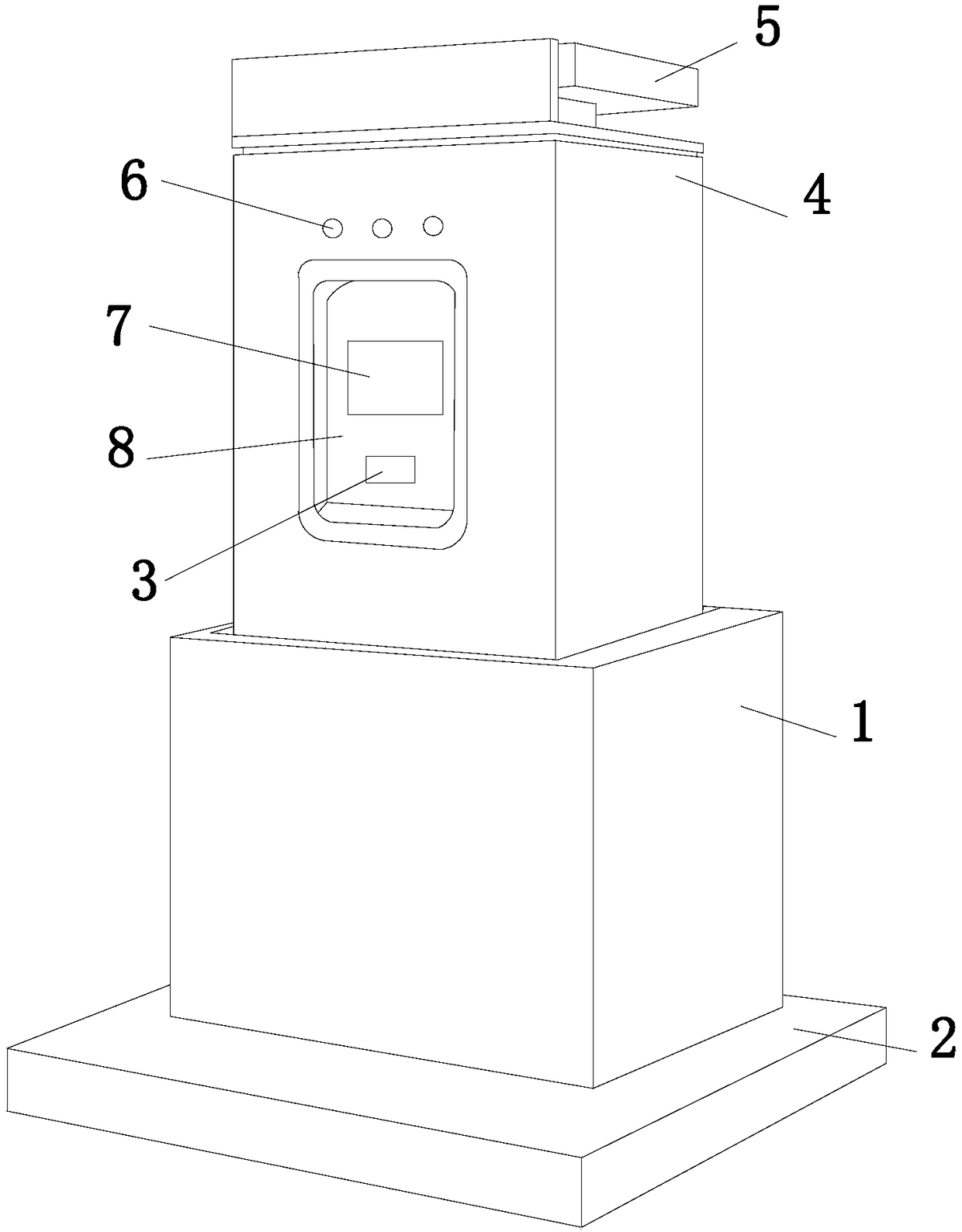 Lifting-type charging pile based on field of new energy